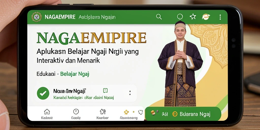 Tampilan antarmuka NAGAEMPIRE yang menarik dan intuitif.