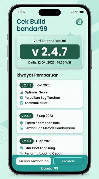 Tampilan riwayat versi bandar99